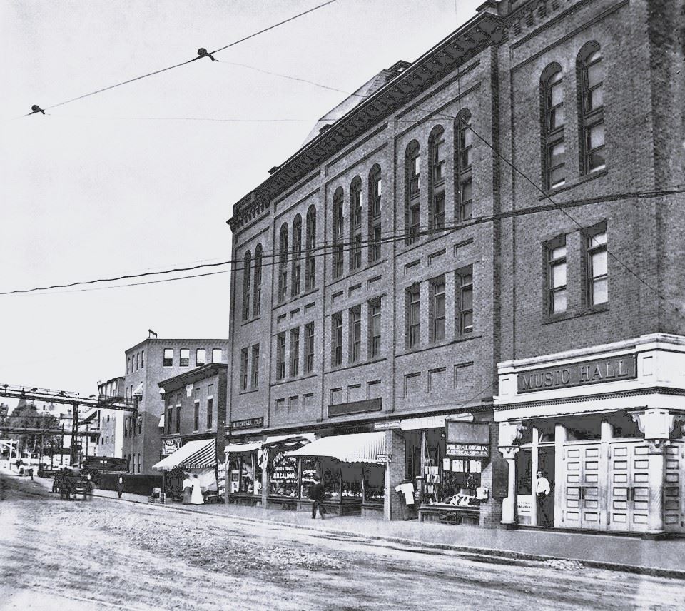 Gardner Music Hall, Central Street, ca. 1905